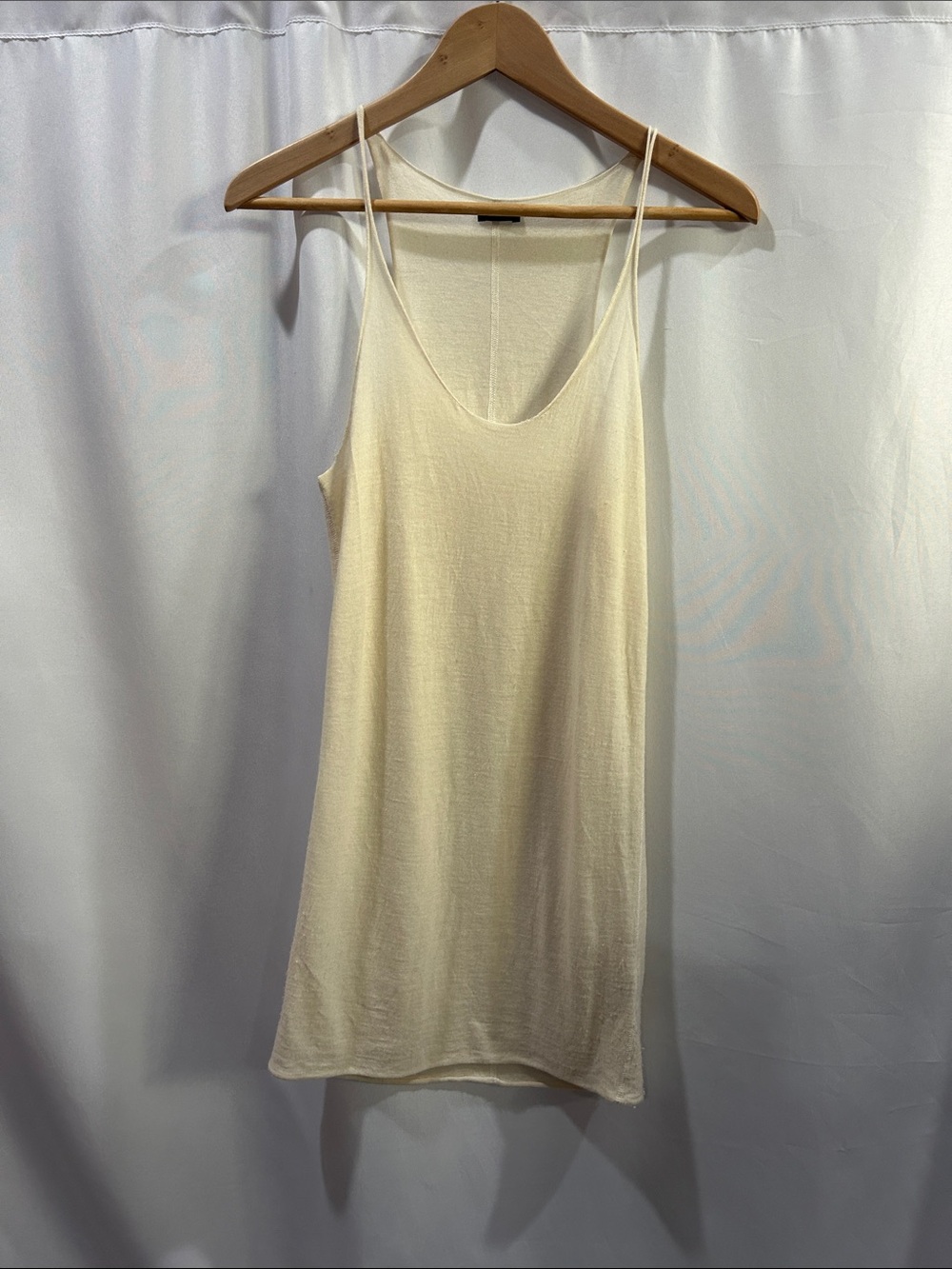 Joseph 100% Delicate Italian Cashmere Tank Top Ivory
